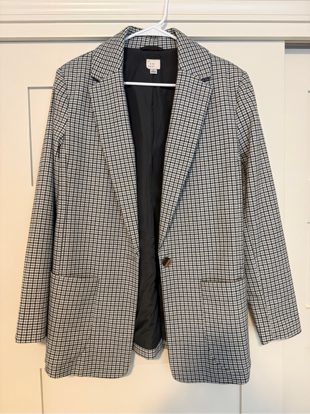 A New Day Women’s Checked Blazer, Size S